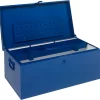 Transportkiste, Dokumentenfach, Herausnehmbares Werkzeugfach, L 830 X B 440 X H 340 Mm, Stahlblech, RAL 5010