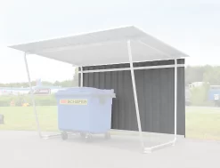 Trapezblech-Rückwand, 2145 Mm Breit, Grundeinheit