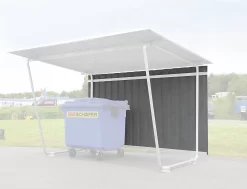 Trapezblech-Rückwand, 4300 Mm Breit, Anbaueinheit