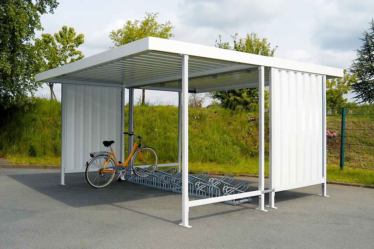 Überdachungssystem Modell Leipzig, Doppelseitig, Grundeinheit, B 2870 Mm, Verzinkt 2 Überdachungssystem Modell Leipzig, Doppelseitig, Grundeinheit, B 2870 Mm, Verzinkt – Bild 2