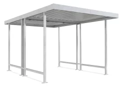 Überdachungssystem Modell Leipzig, Doppelseitig, Grundeinheit, B 2870 Mm, Verzinkt