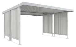 Überdachungssystem Modell Leipzig, Doppelseitig, Grundeinheit, B 4300 Mm, Verzinkt