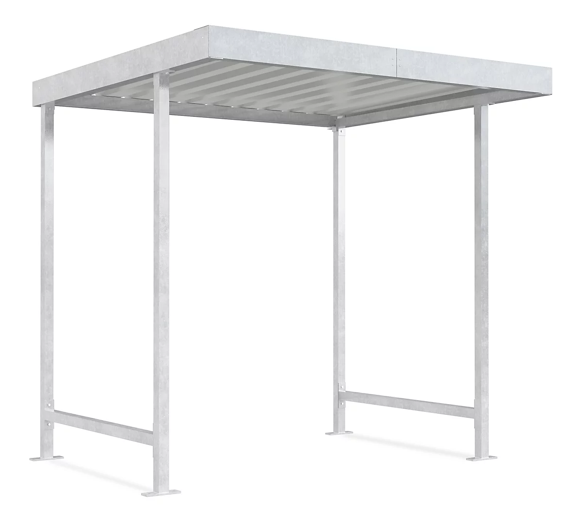 Überdachungssystem Modell Leipzig, Einseitig, Grundeinheit, T 2200 Mm, B 2250 Mm, Verzinkt 1 Überdachungssystem Modell Leipzig, Einseitig, Grundeinheit, T 2200 Mm, B 2250 Mm, Verzinkt