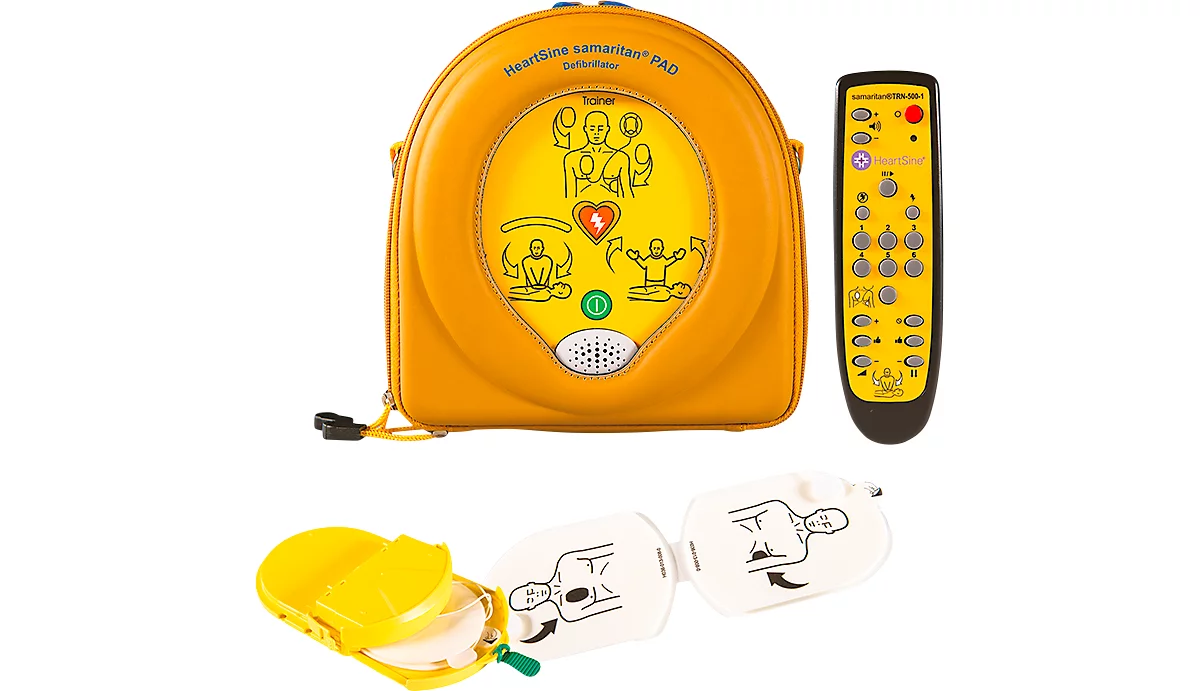 Übungs- Und Trainingsdefibrillator-Set Für HeartSine PAD500, 6 Szenarien, Tasche, 2 Paar Ersatzelektroden, Ladegerät 2 Übungs- Und Trainingsdefibrillator-Set Für HeartSine PAD500, 6 Szenarien, Tasche, 2 Paar Ersatzelektroden, Ladegerät – Bild 2
