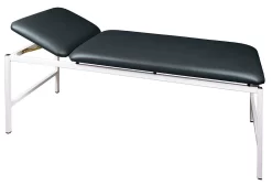 Untersuchungsliege, Kopflehne Verstellbar, Stahlgestell, L 2000 X B 700 X H 680 Mm, Schwarz-weiß