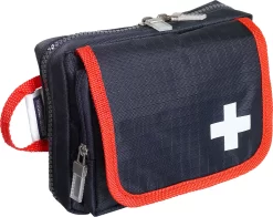 Verbandtasche TRAVEL, Inkl. Bedarfsgerechter Füllung Für Unterwegs, B 170 X T 60 X H 120 Mm, Nylon, Blau-rot