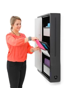 Wand-Ladeschrank Ergotron® Zip12, Bis 12 Geräte, Kompatibel Mit Vielen Note- & Chromebooks Bis 12", 3 Fächer, B 669 X T 115 X H 905 Mm -Lager und Betriebslager wand ladeschrank ergotron zip12 bis 12 geraete kompatibel mit vielen note chromebooks bis 12 3 faecher b 669 x t 115 x h 905 mm img WS 178060 C