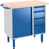 Werkbank Mit Schrank, 4 Schubladen Und Stellfüßen