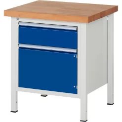 Werkbank Serie 8152, 1 Schublade, 1 Tür, B 750 X T 700 X H 840 Mm