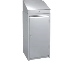 Werkzeugschrank, Mit Schreibpultaufsatz, Weißaluminium RAL 9006